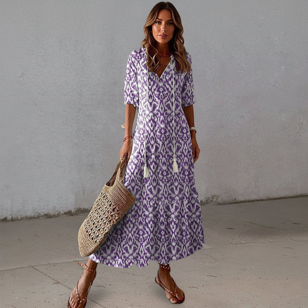 Dianna – Boho šaty, které lichotí oblasti bříška