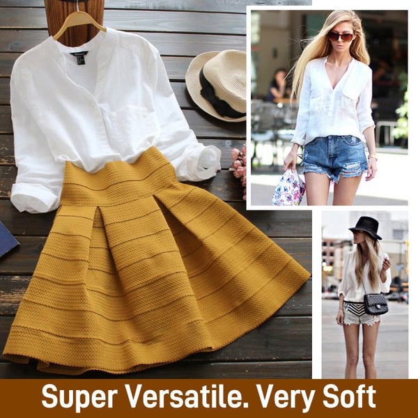 Elma - Pohodlná a volná košile z lnu a bavlny