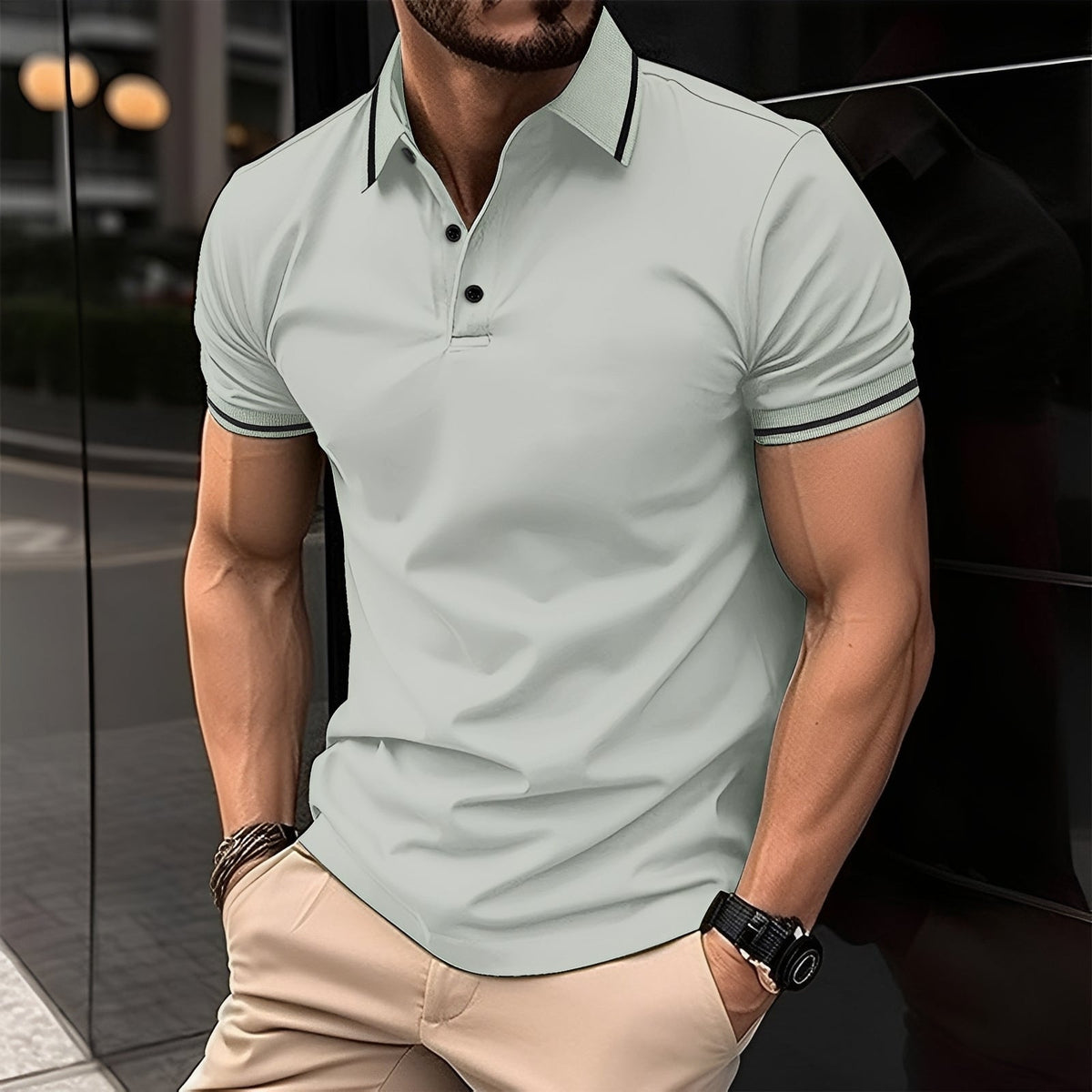 Frank - Stylové polo tričko s límečkem