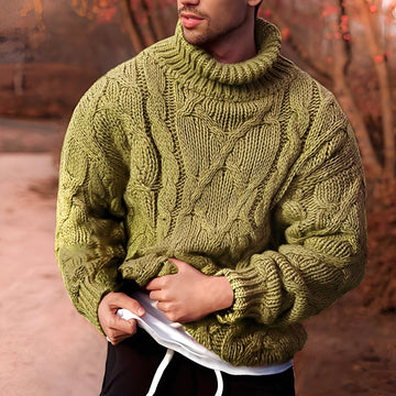 Adrian - Stylový, hrubě pletený svetr pro muže