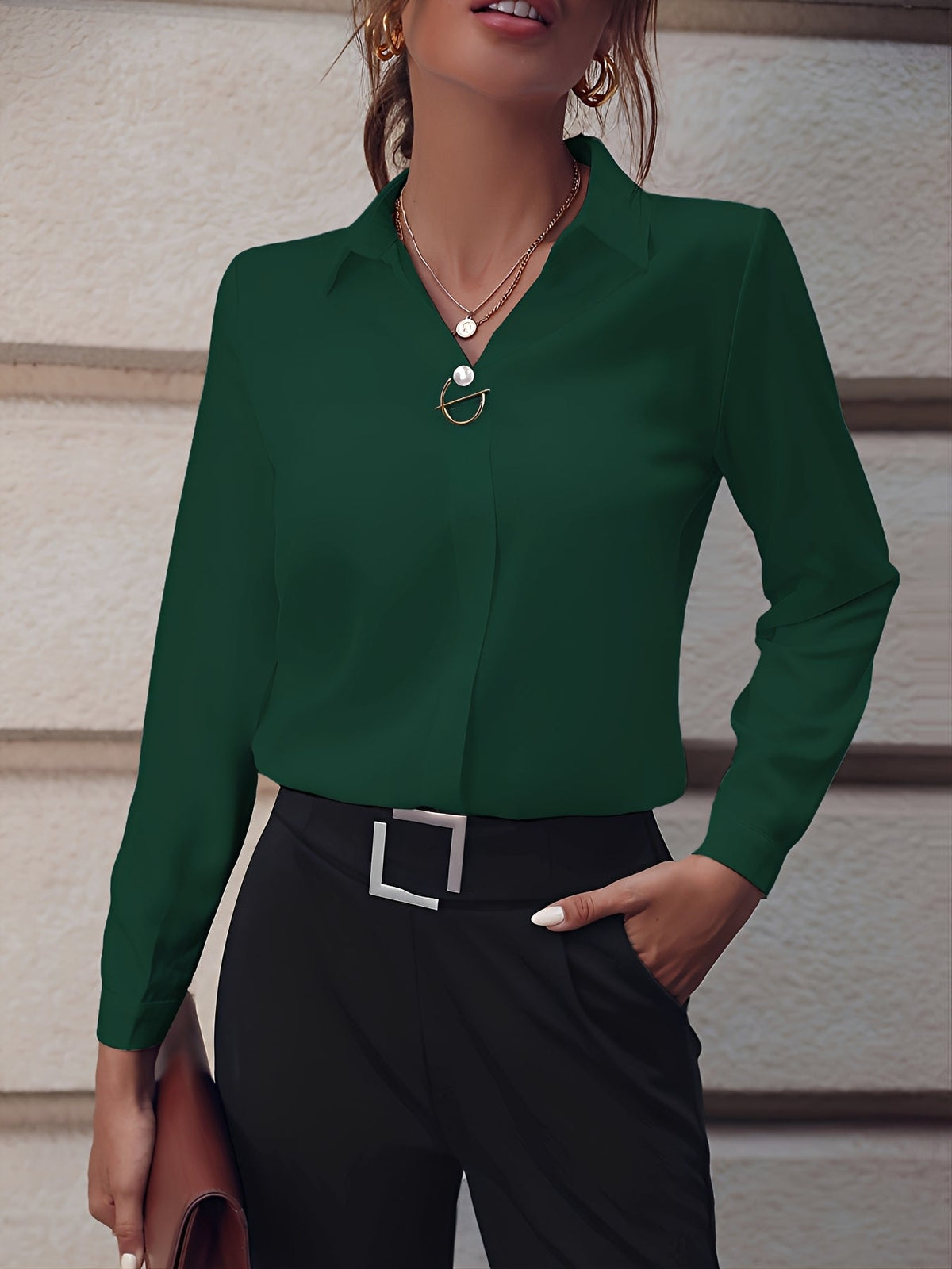 Erica - Formální košile s dlouhým rukávem