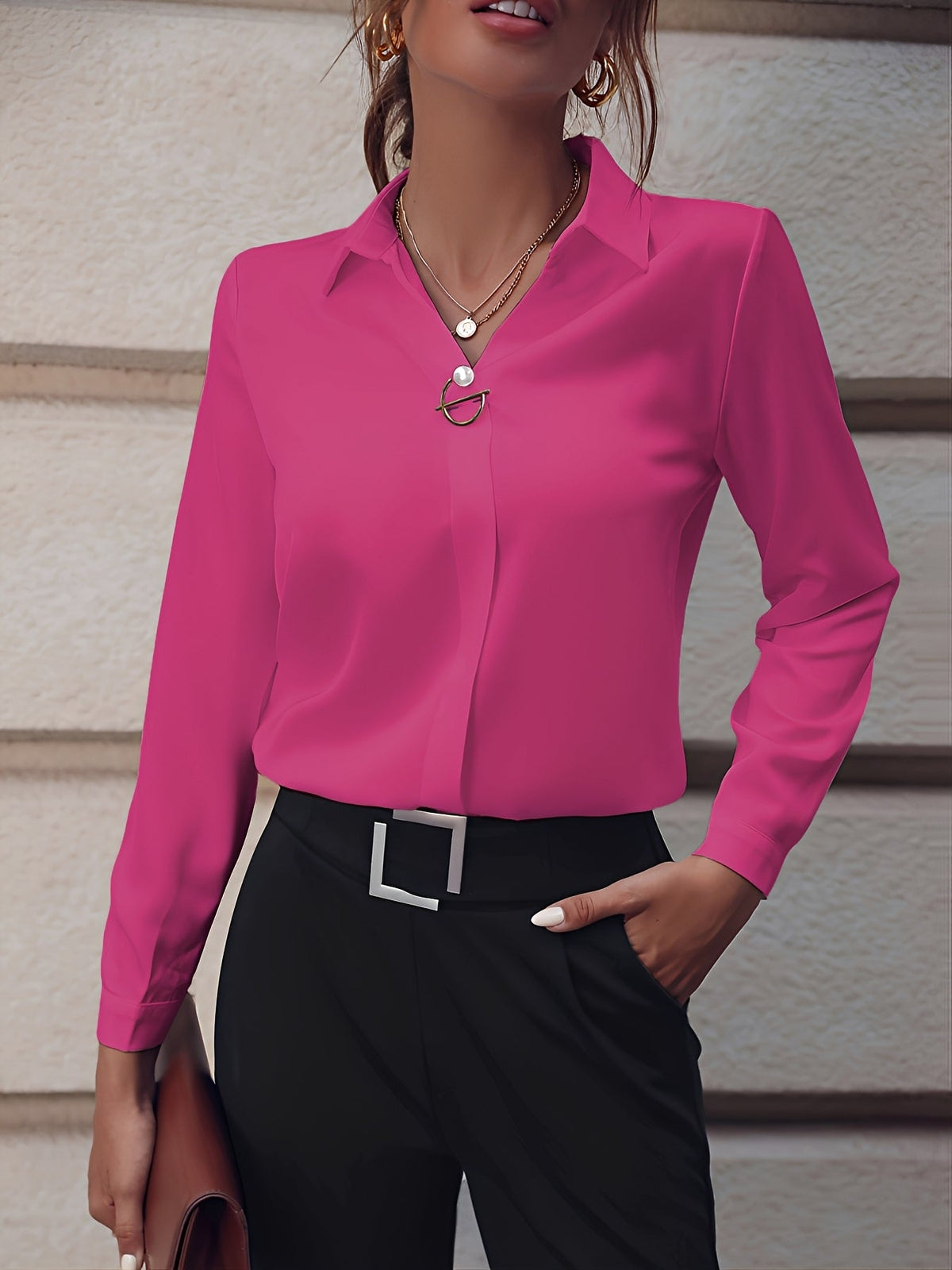 Erica - Formální košile s dlouhým rukávem