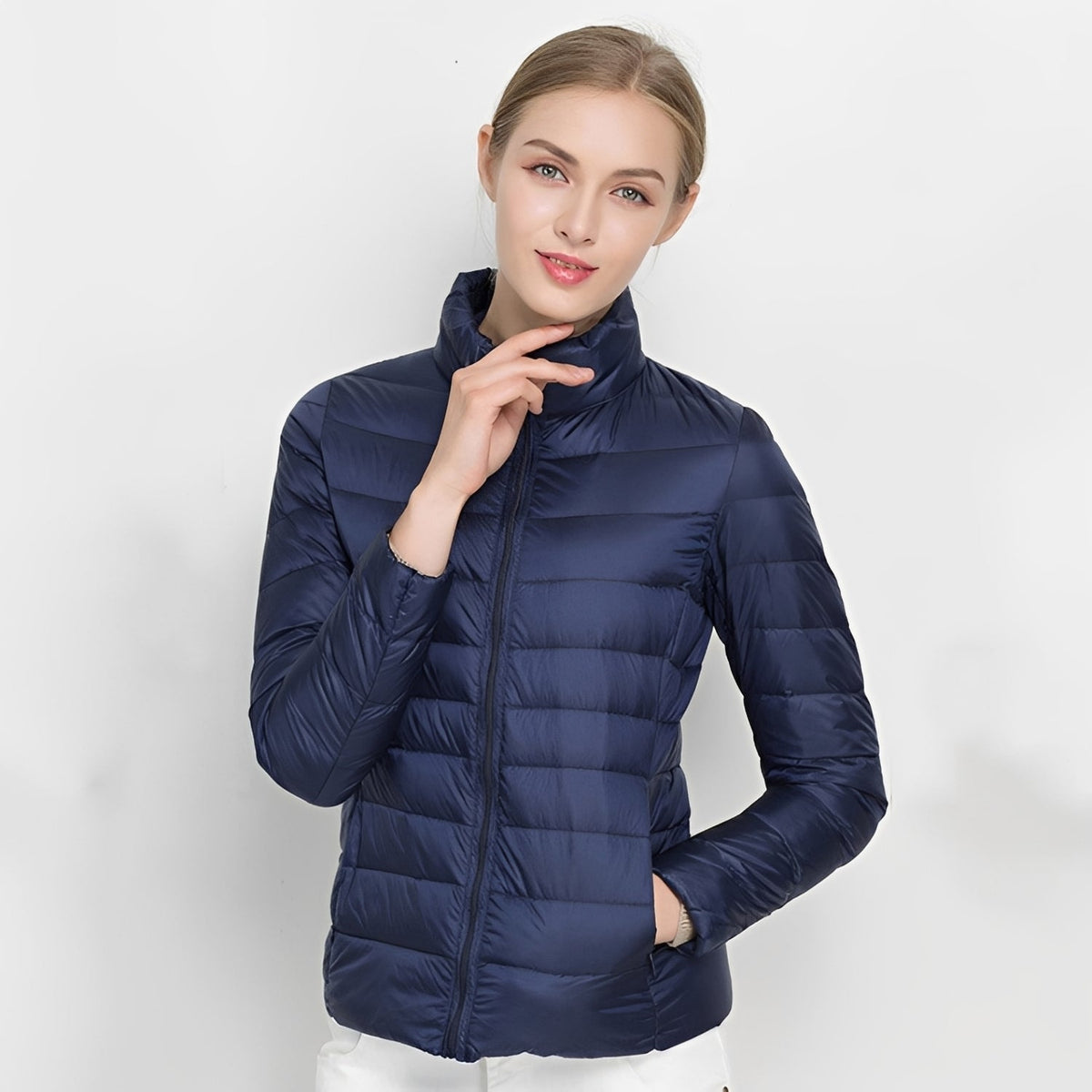 Rena - Elegantní, lehká péřová bunda pro ženy