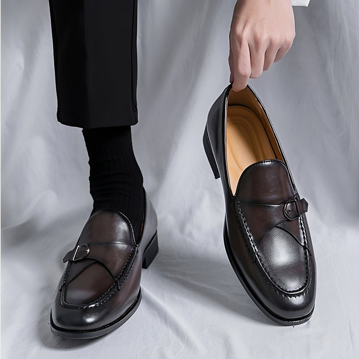 Dillon - Retro formální mokasíny