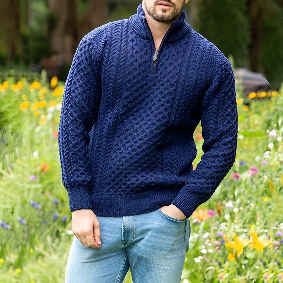 Henry - Stylový, volně padnoucí svetr pro muže