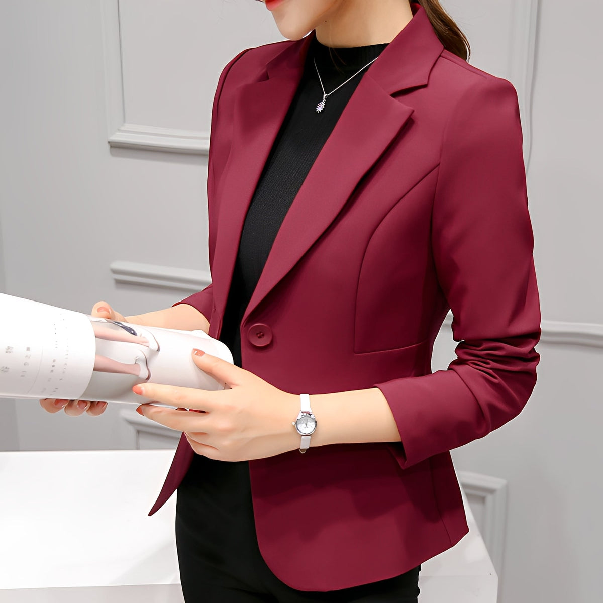 Lindy - Elegantní sako na jeden knoflík pro ženy