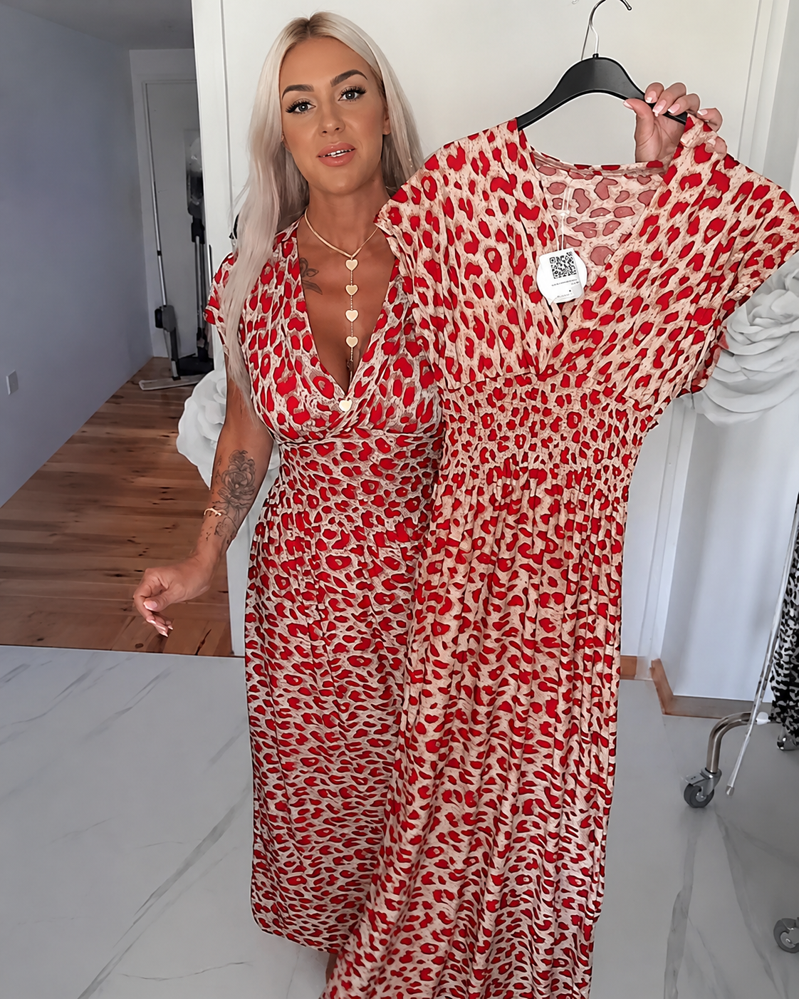 Dyshelle - Elegantní Boho šaty s výstřihem do V