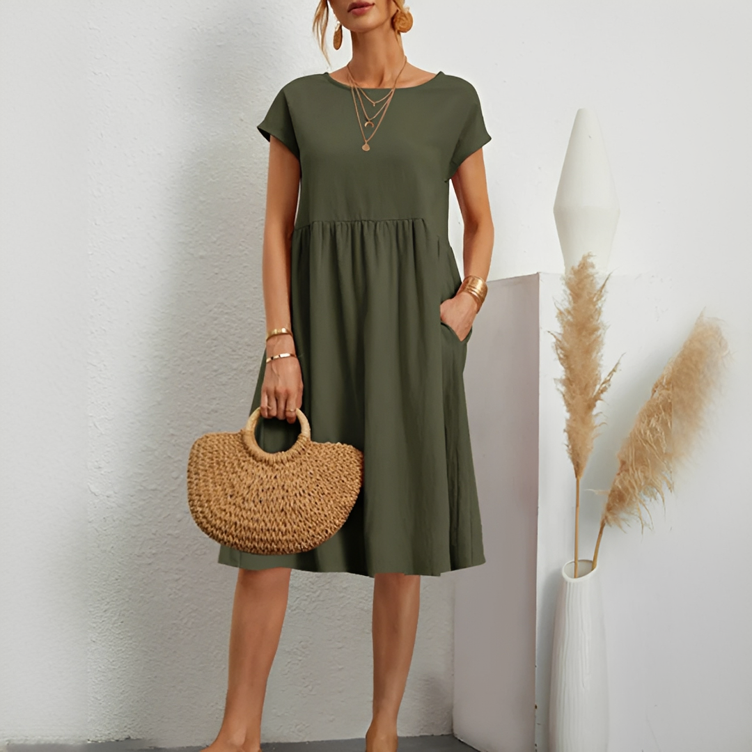 Evalyn - Elegantní midi šaty