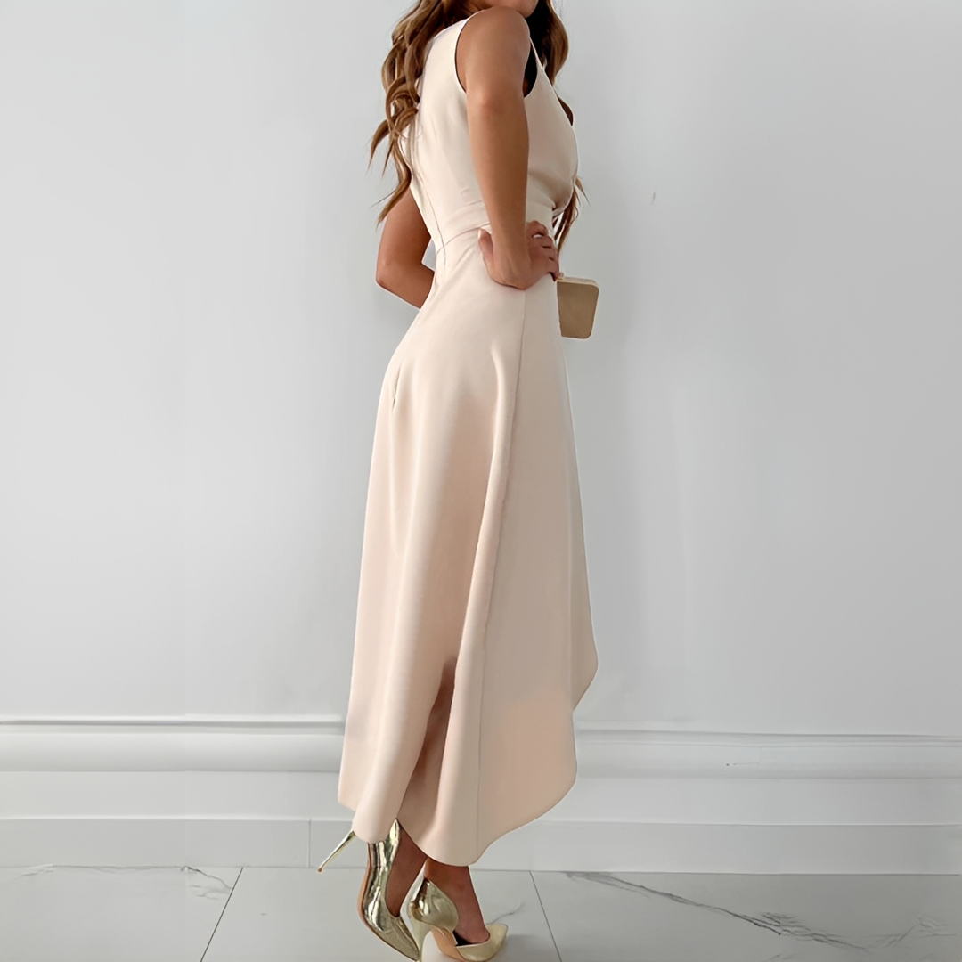Alemarie - Elegantní bezrukávové zavinovací šaty pro ženy