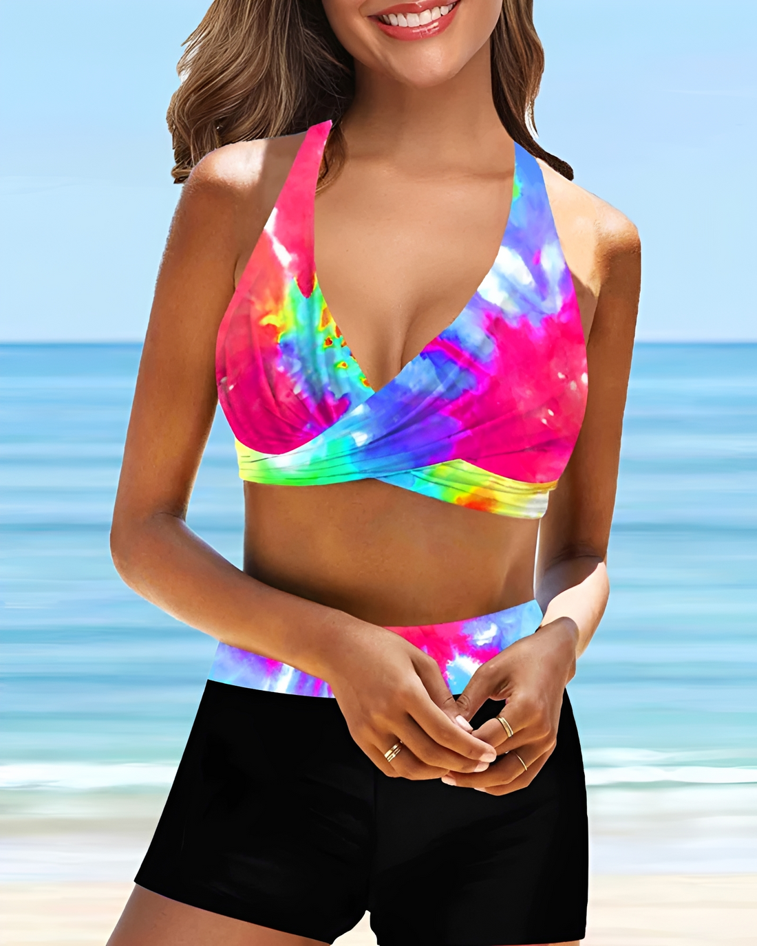 Maja - Bikiny s křížením za krkem