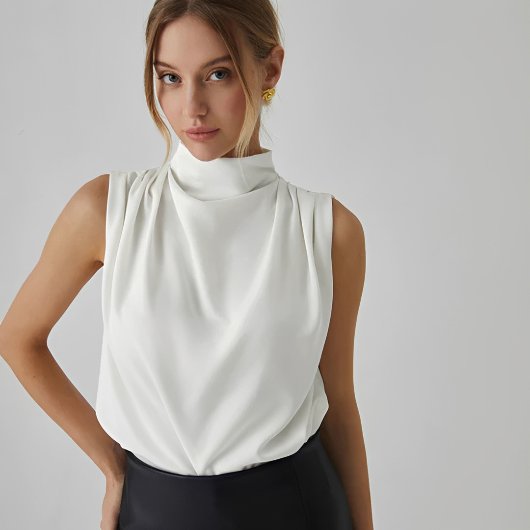Ailani - Plisovaná halenka bez rukávů