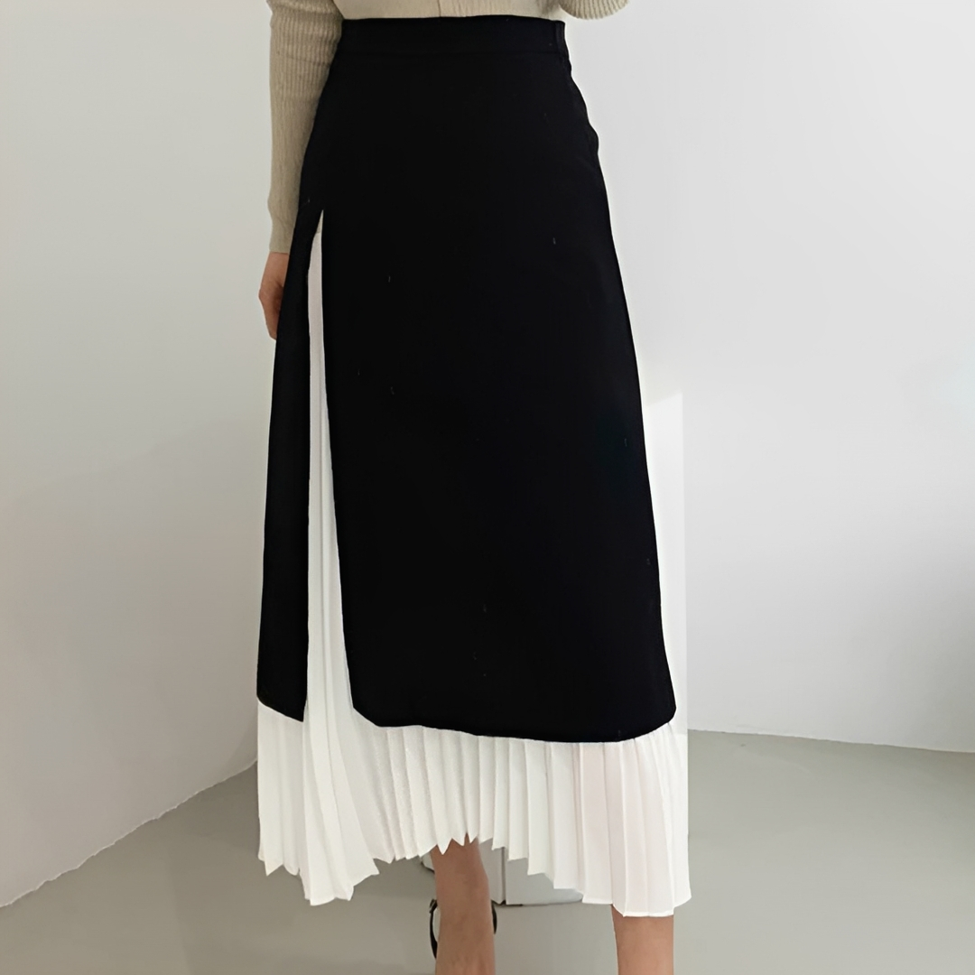 Verna - Elegantní plisovaná dlouhá sukně