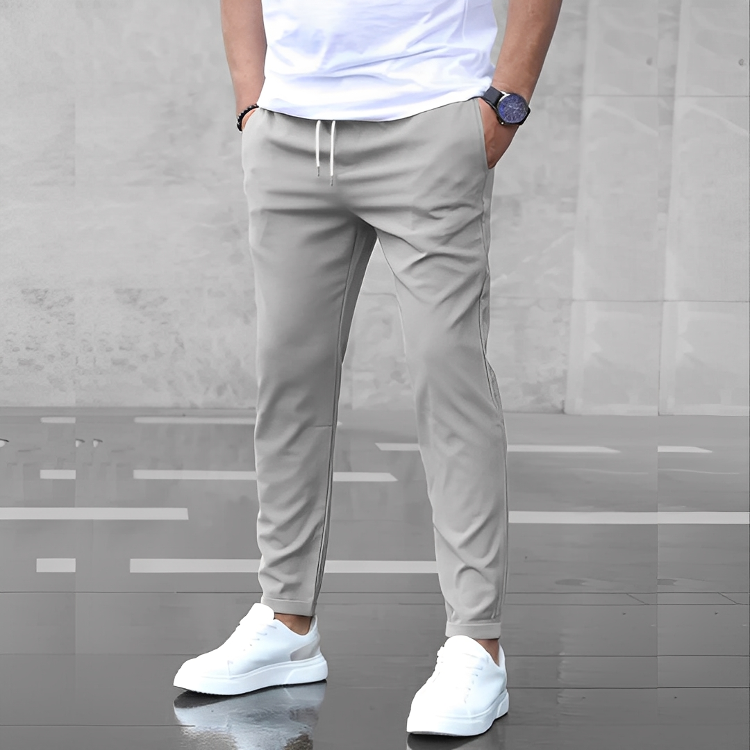 Aljure - Ležérní slim-fit kalhoty pro muže