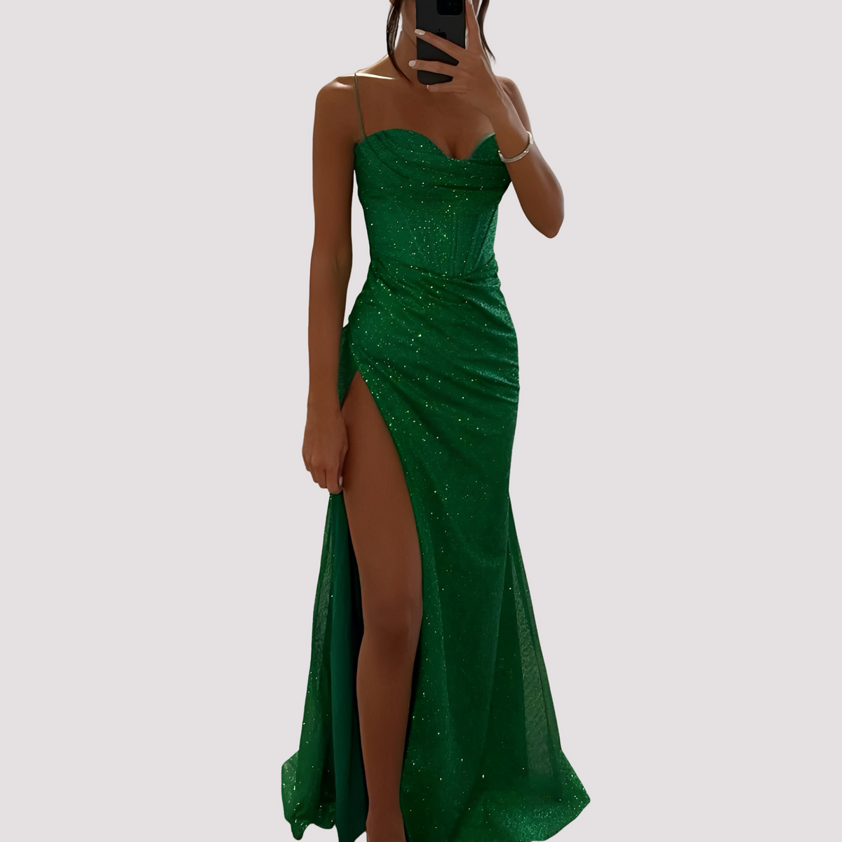 Bonnie - Elegantní maxi šaty s rozparkem
