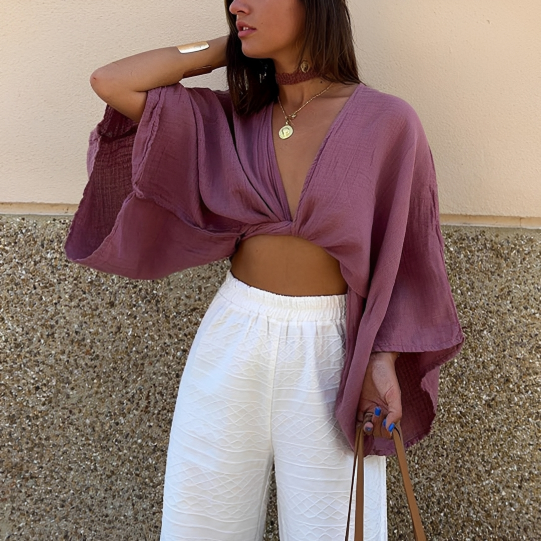 Arabella - Stylová halenka s vázáním vpředu