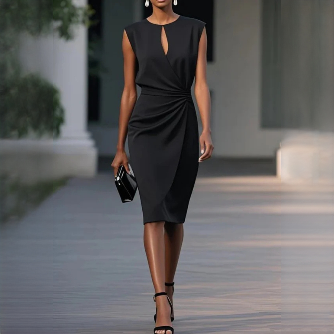 Mirabel - Stylové bezrukávové šaty s úzkým střihem