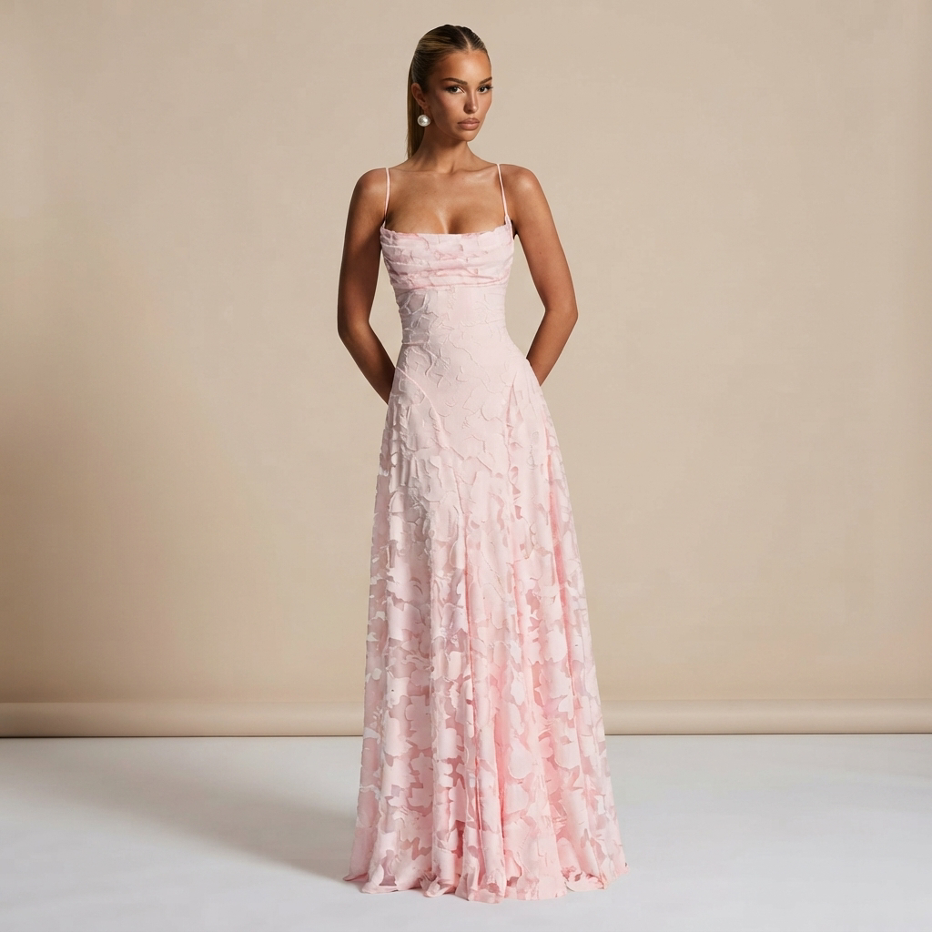 Helena - Elegantní maxi šaty bez zad