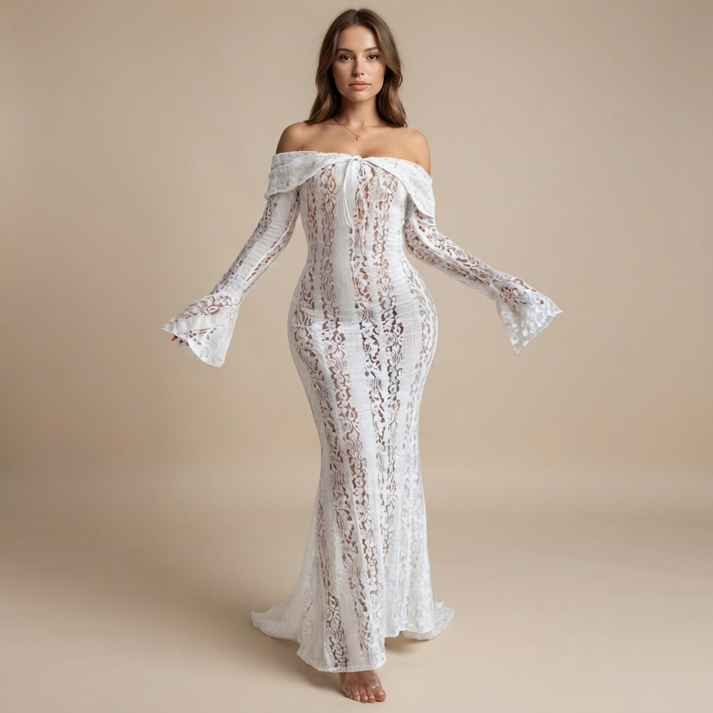 Juliana - Elegantní šněrovací maxi šaty