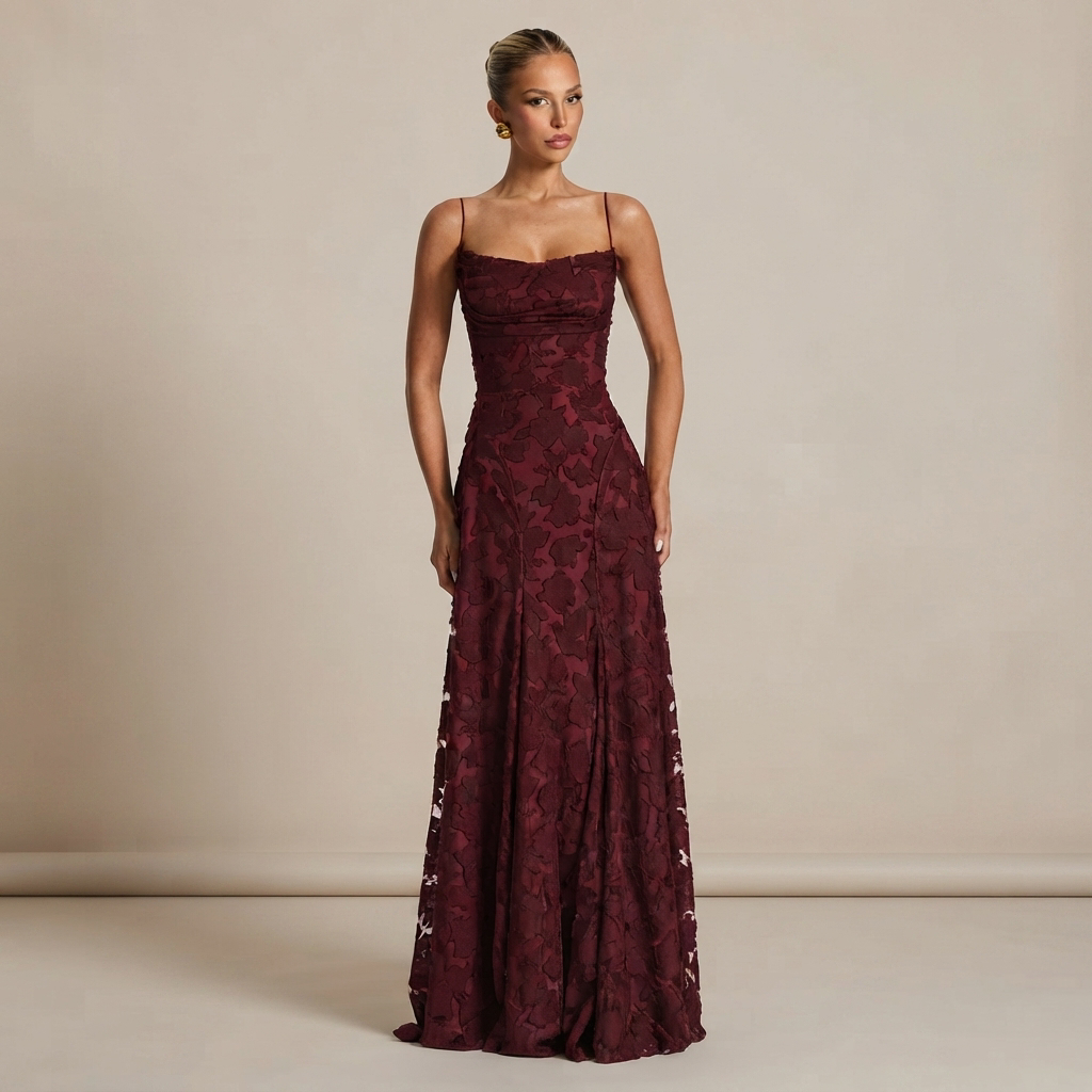 Helena - Elegantní maxi šaty bez zad