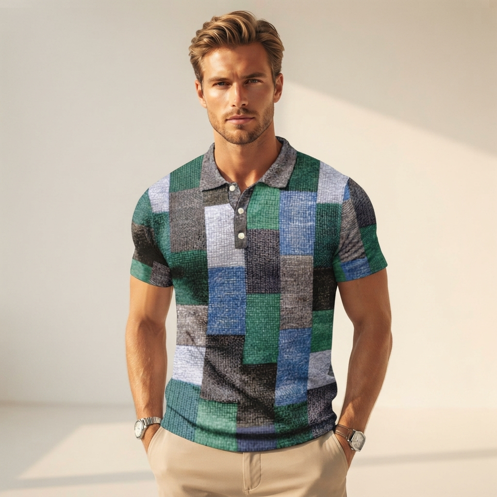Alfie - Stylová slim-fit polokošile