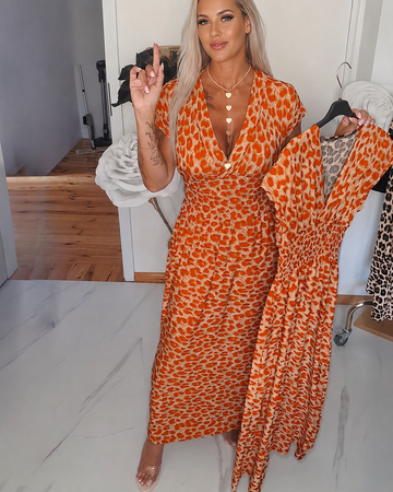 Dyshelle - Elegantní Boho šaty s výstřihem do V