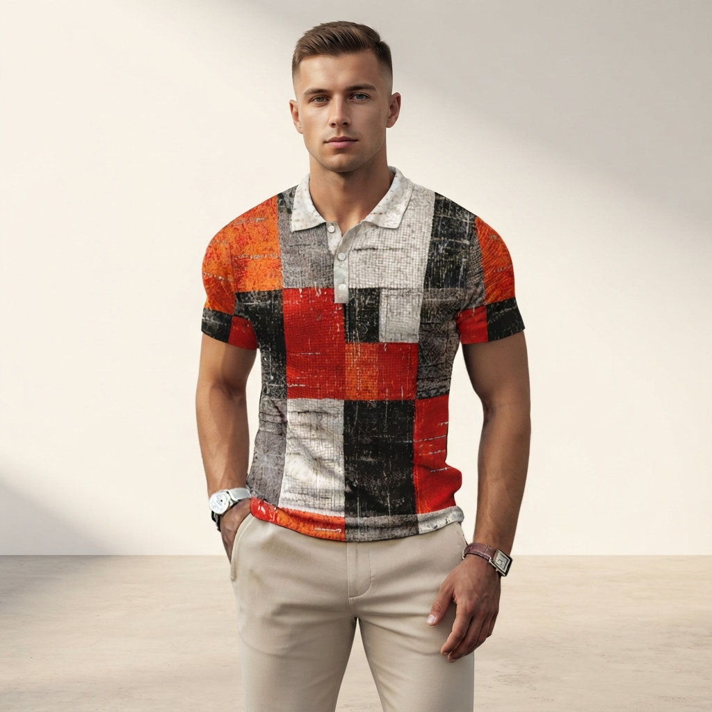 Alfie - Stylová slim-fit polokošile