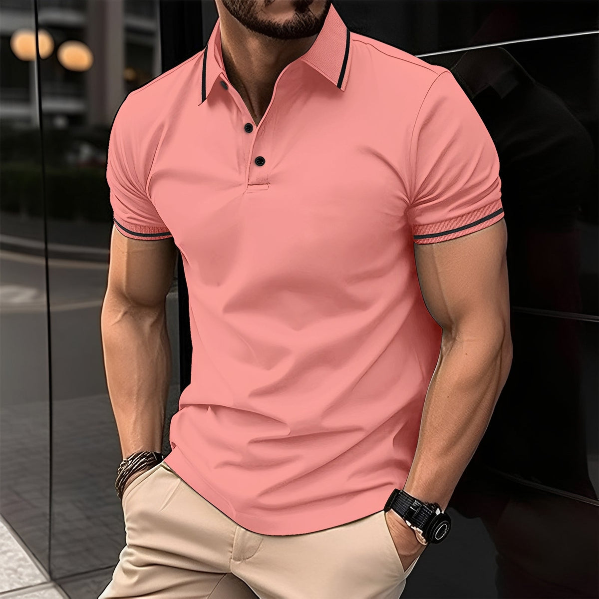 Frank - Stylové polo tričko s límečkem