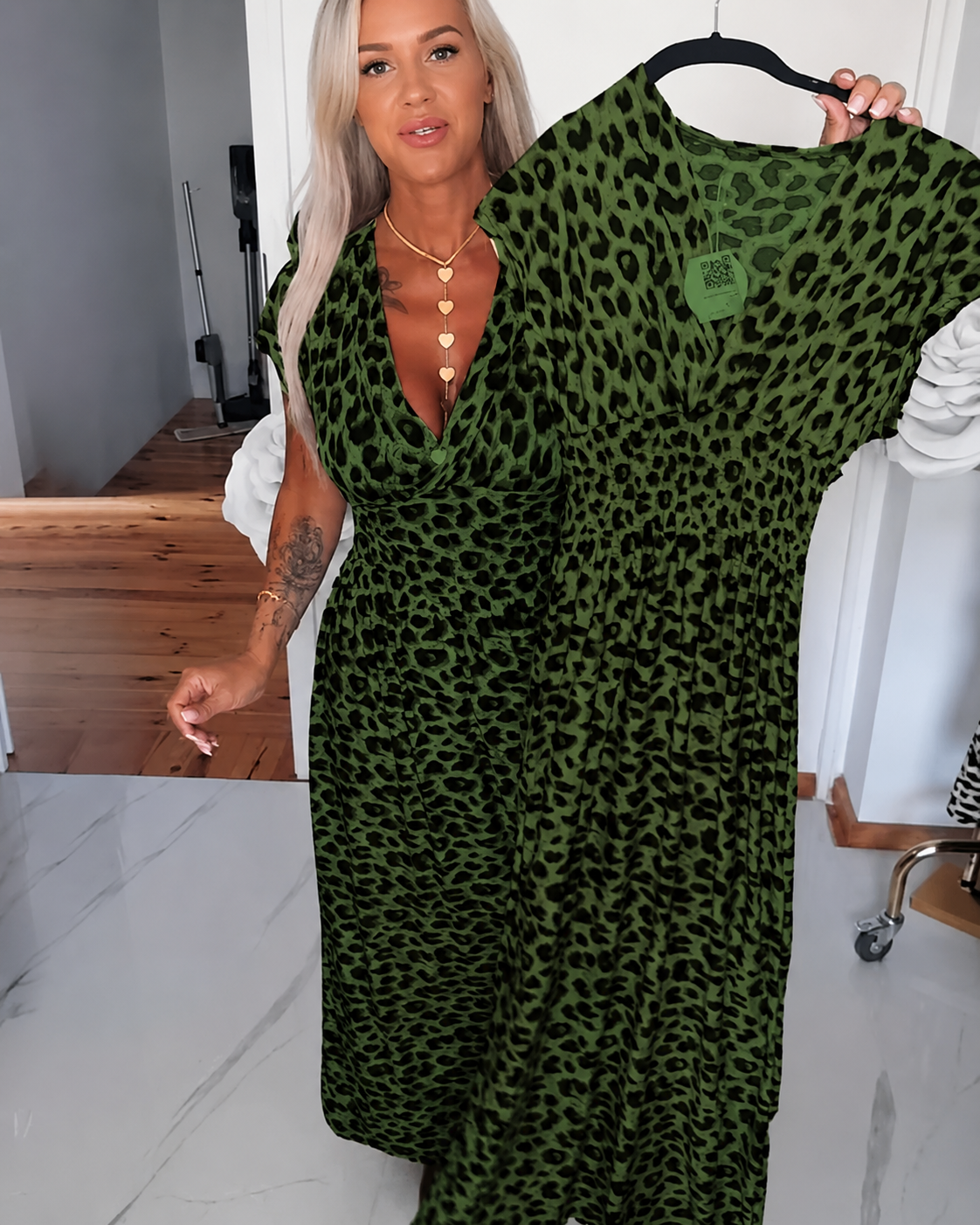 Dyshelle - Elegantní Boho šaty s výstřihem do V