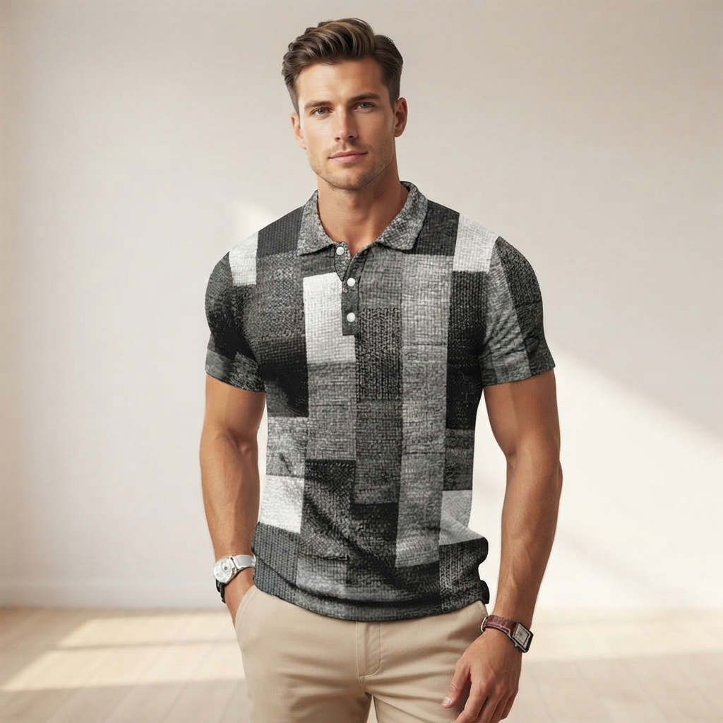 Alfie - Stylová slim-fit polokošile