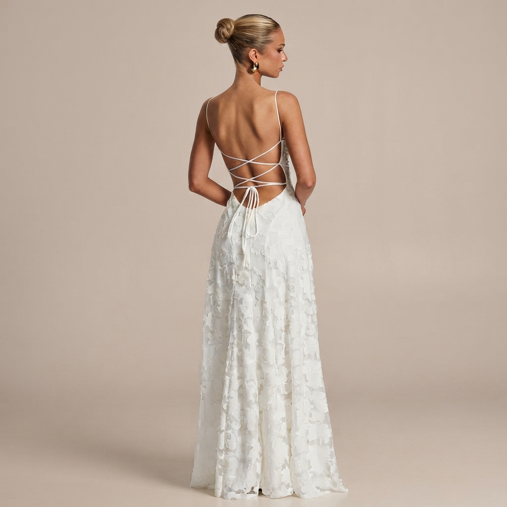 Helena - Elegantní maxi šaty bez zad