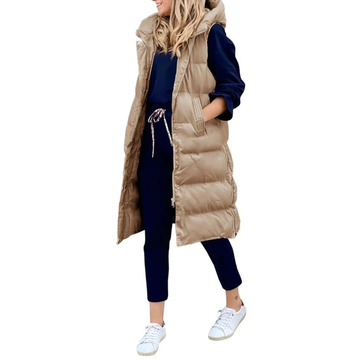 Amilia - Teplý a elegantní bezrukávový kabát