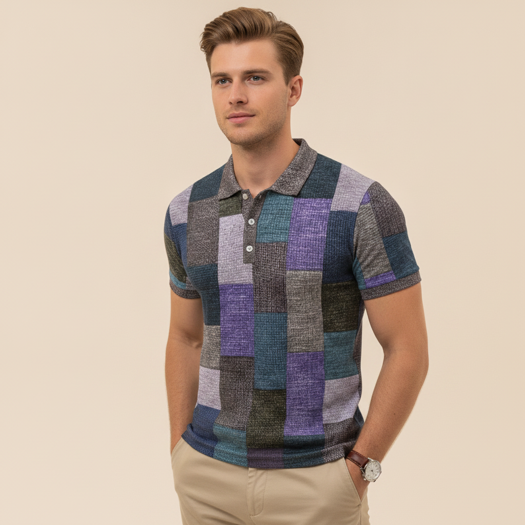 Alfie - Stylová slim-fit polokošile