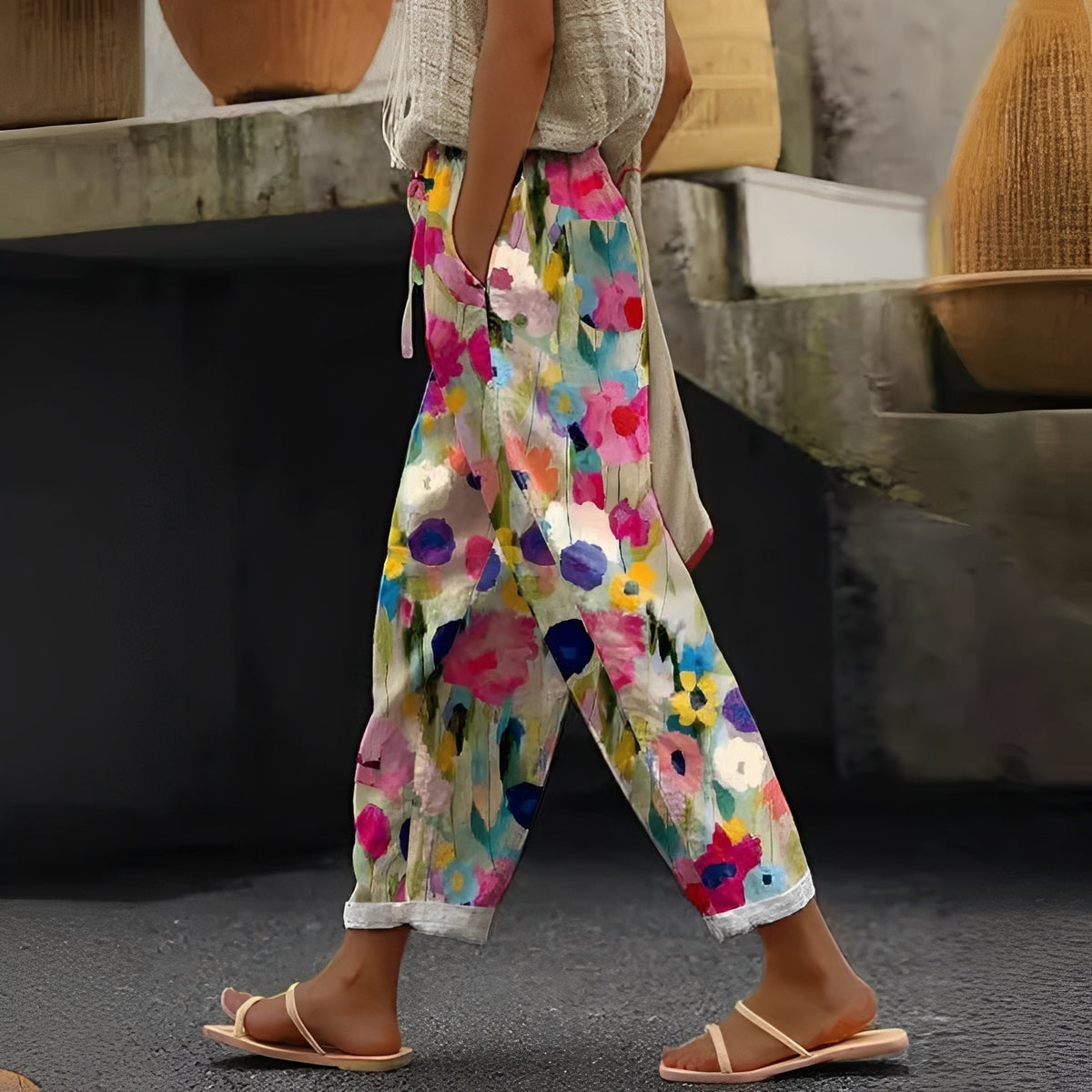 Betty - Stylové kalhoty s kapsami pro dámy