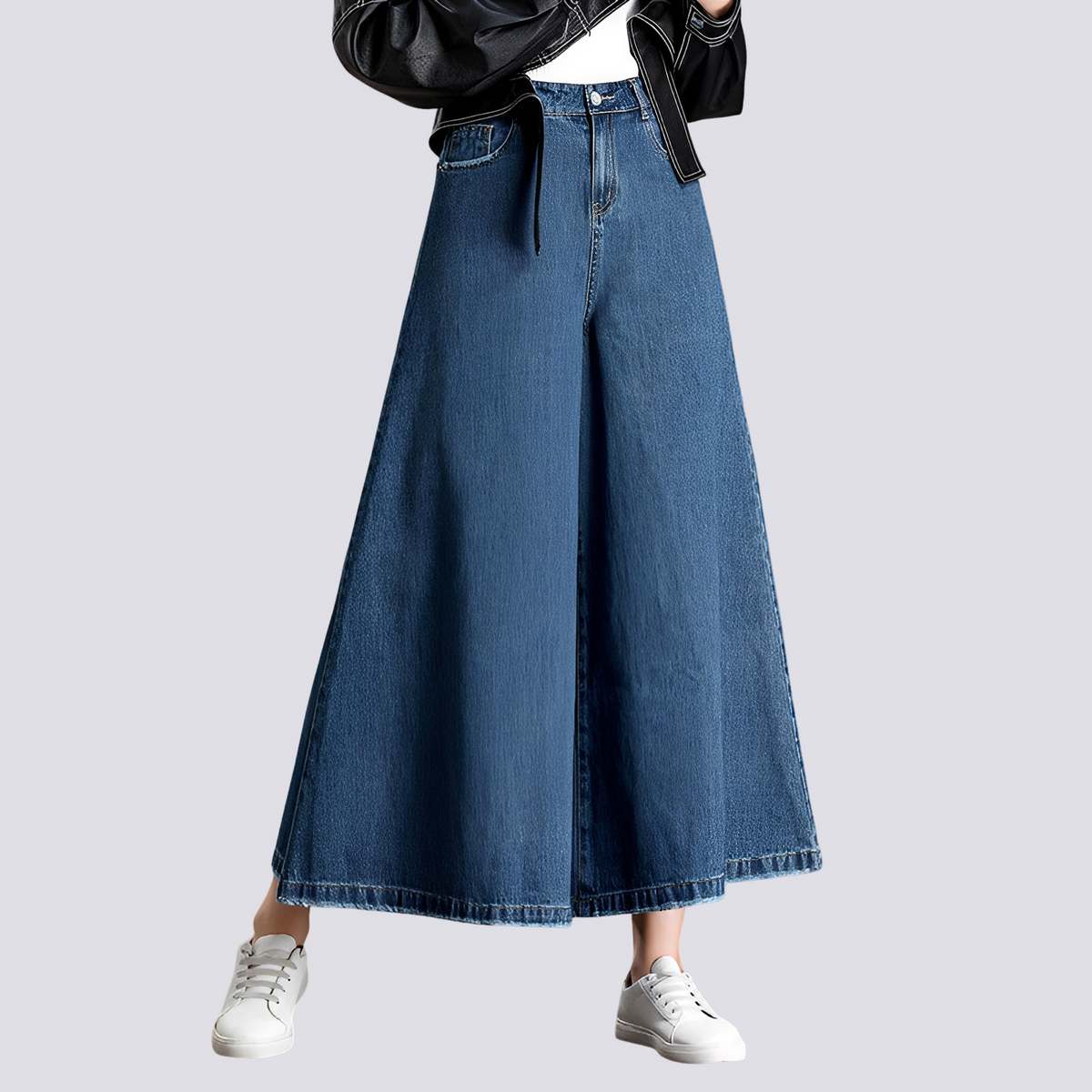 Cassie - Stylové džínové kalhoty s širokými nohavicemi pro dámy