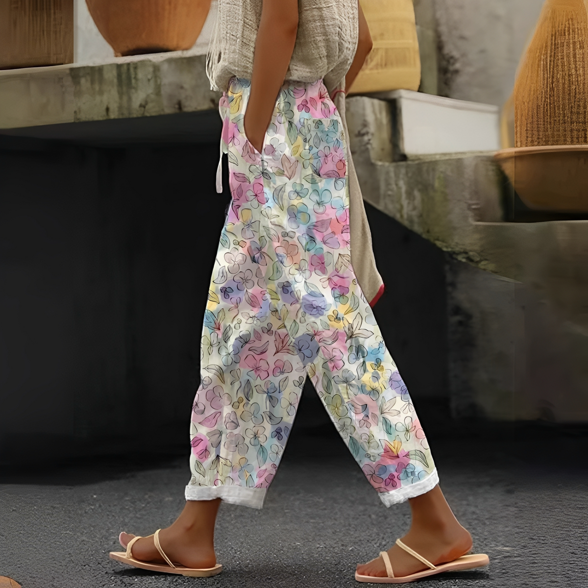 Betty - Stylové kalhoty s kapsami pro dámy