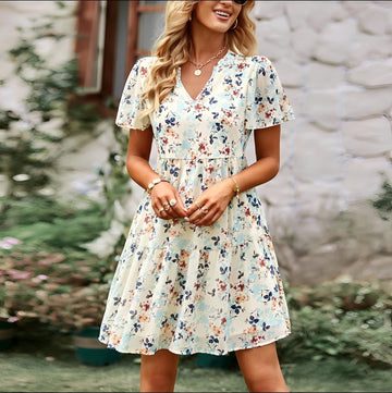 Charlotte - Šaty Ženy - pro Květinový Slunečný Outfit