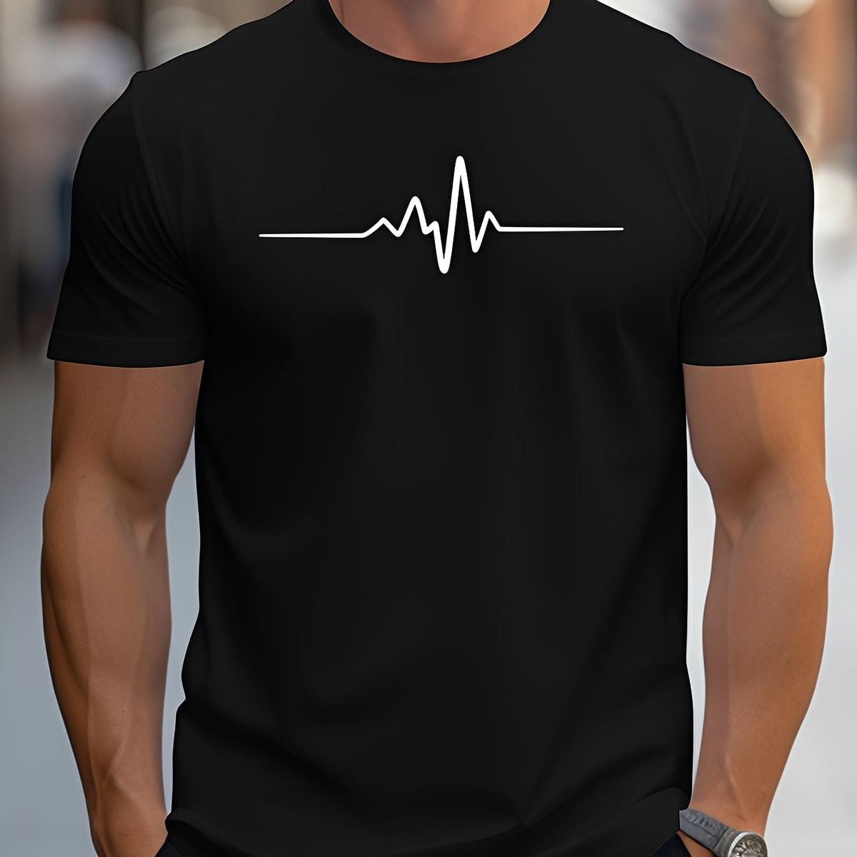 Russell - Tištěné slim-fit tričko pro muže