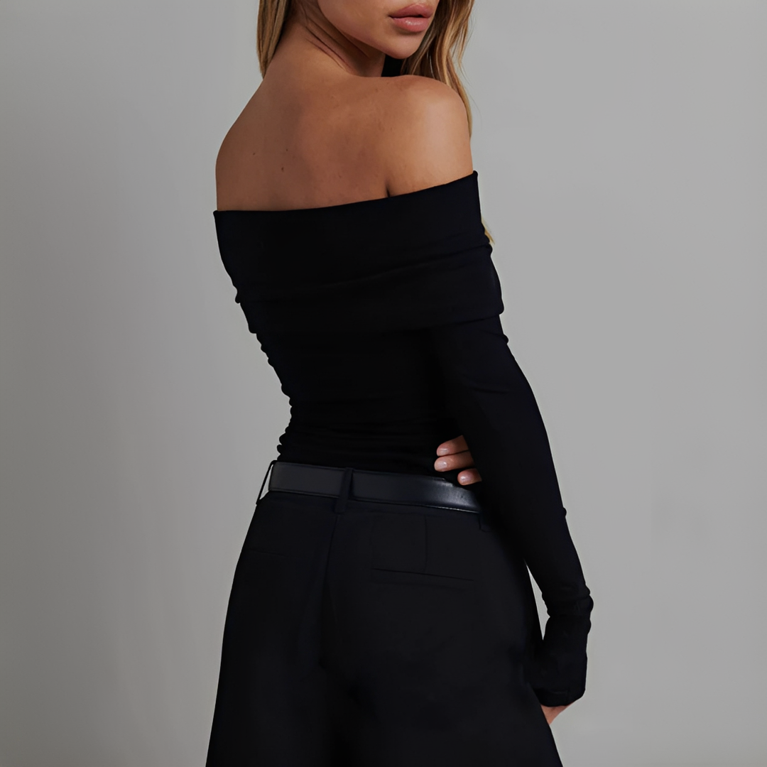 Kathryn - Elegantní tričko s odhalenými rameny