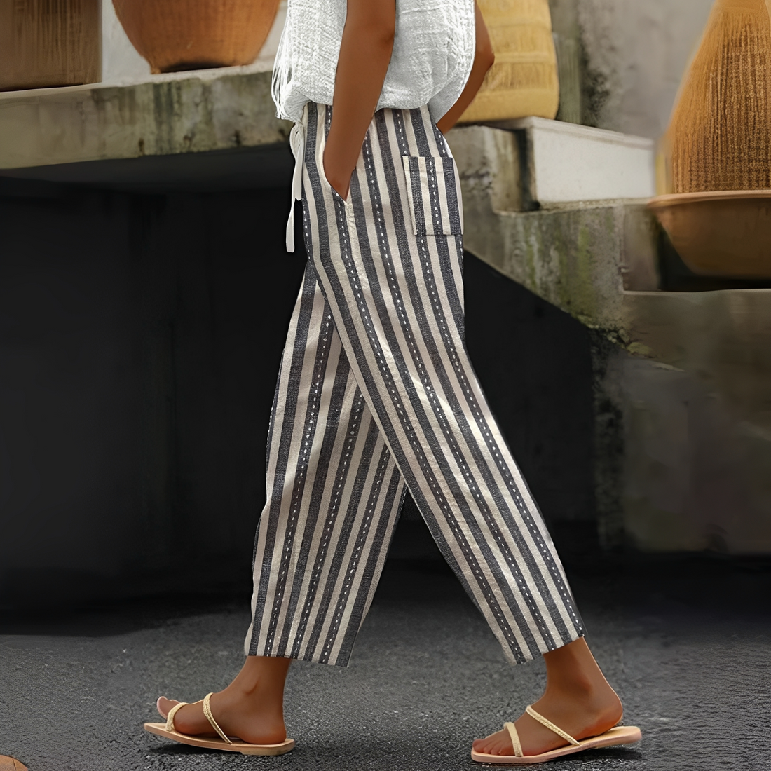 Betty - Stylové kalhoty s kapsami pro dámy