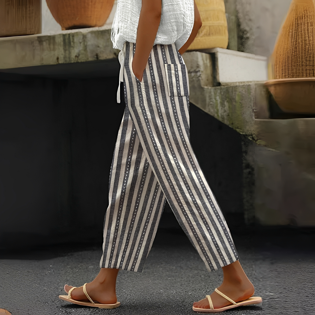 Betty - Stylové kalhoty s kapsami pro dámy