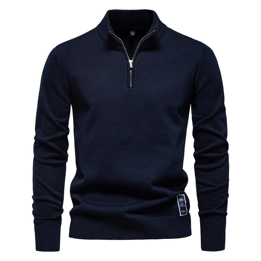 Caelum - Caual Slim-Fit pletený svetr pro muže