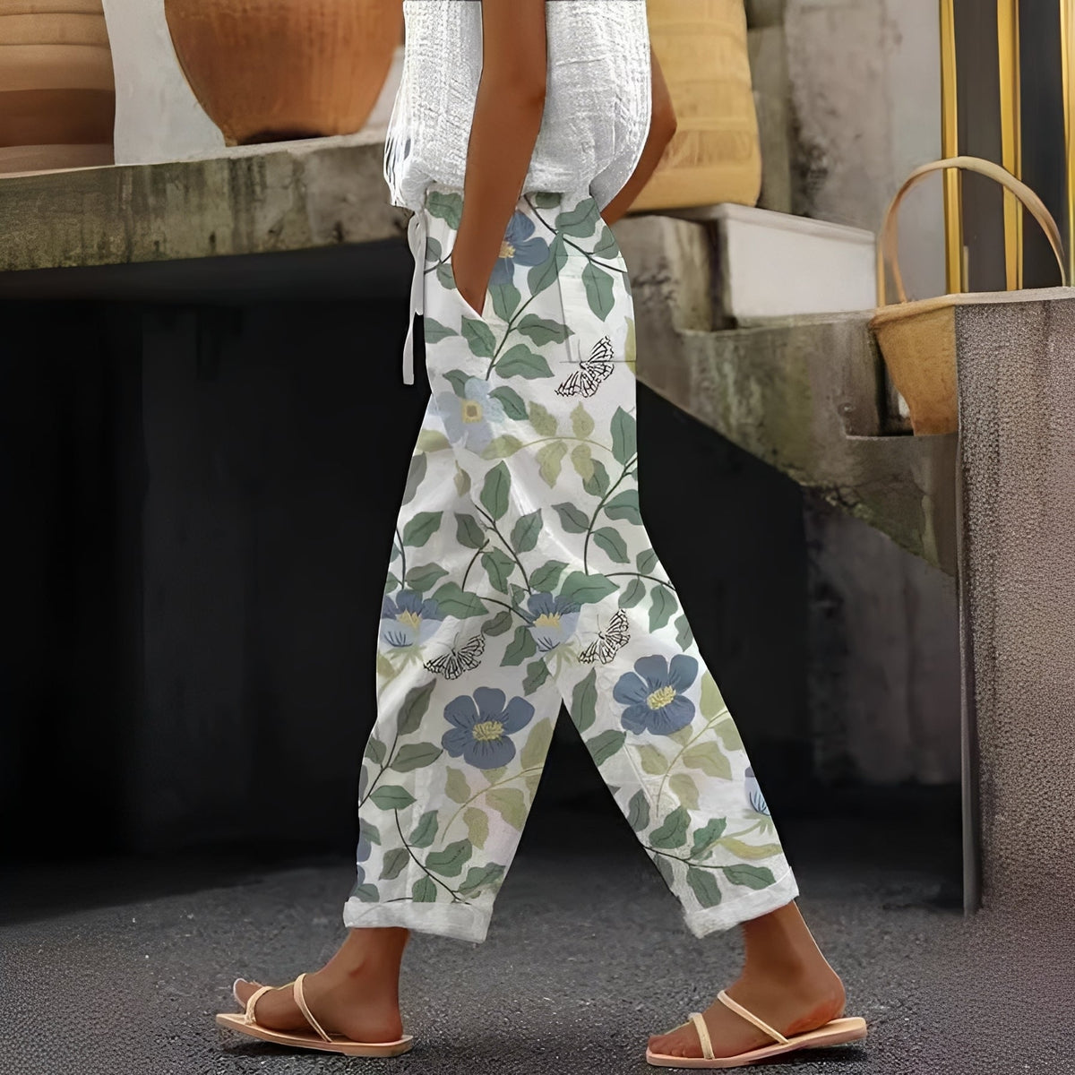 Betty - Stylové kalhoty s kapsami pro dámy