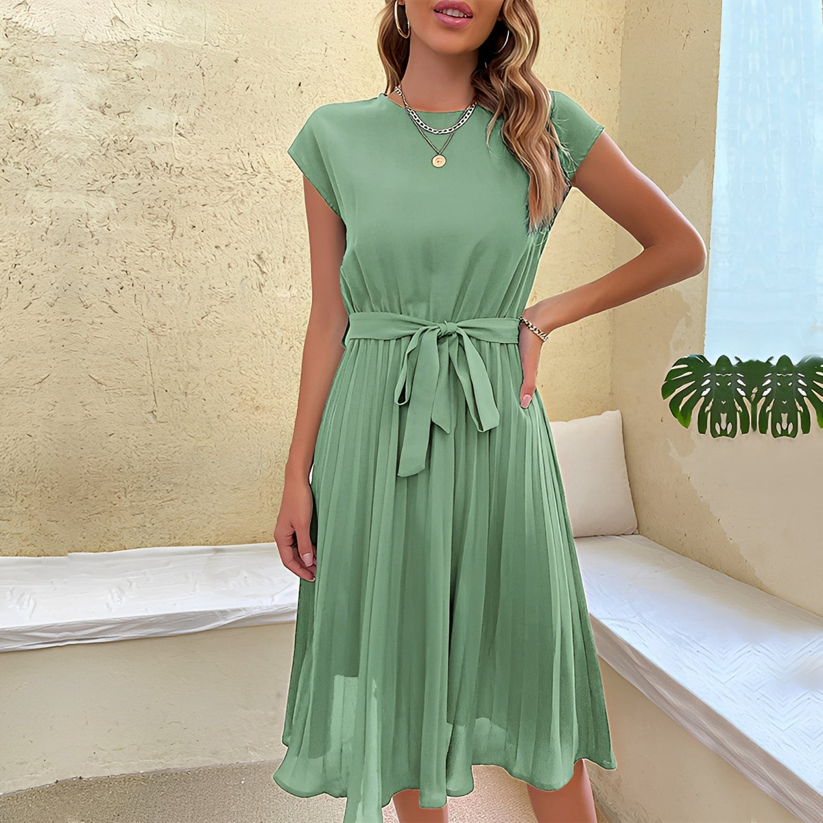 Aimee - Stylové plisované šaty