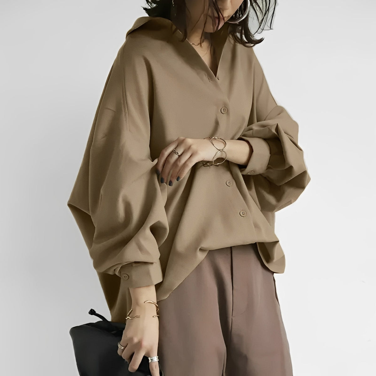 Brittney - Ležérní oversized halenka
