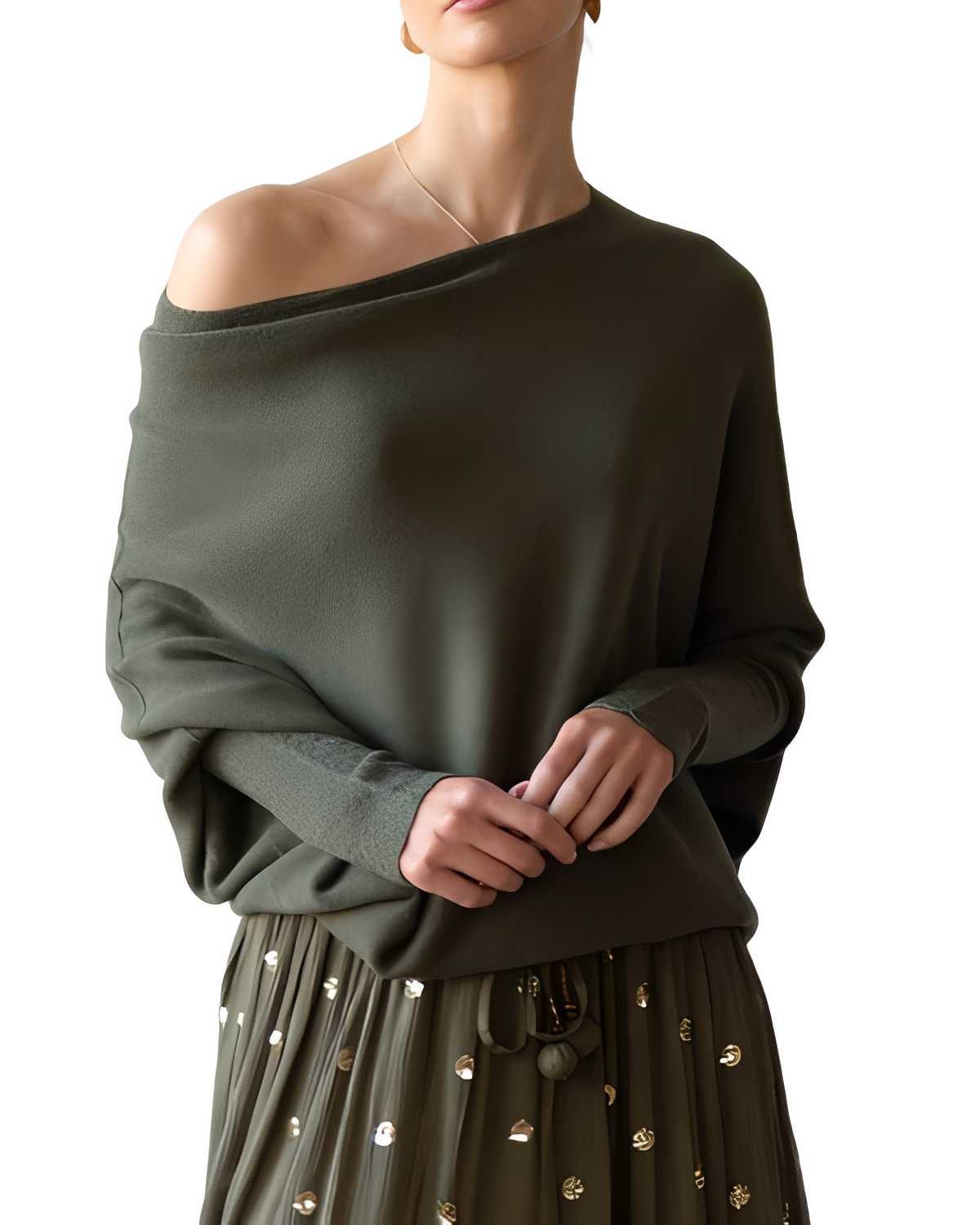 Gabrielle - Módní Off-Shoulder svetr pro ženy