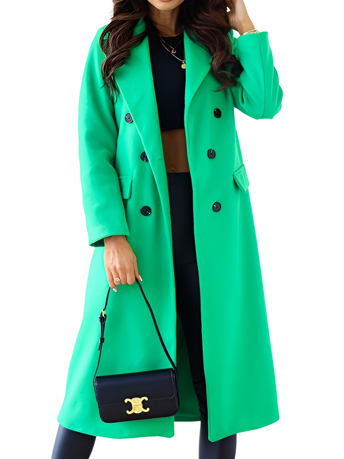 Jocelin - Elegantní, teplý dvouřadový kabát pro ženy