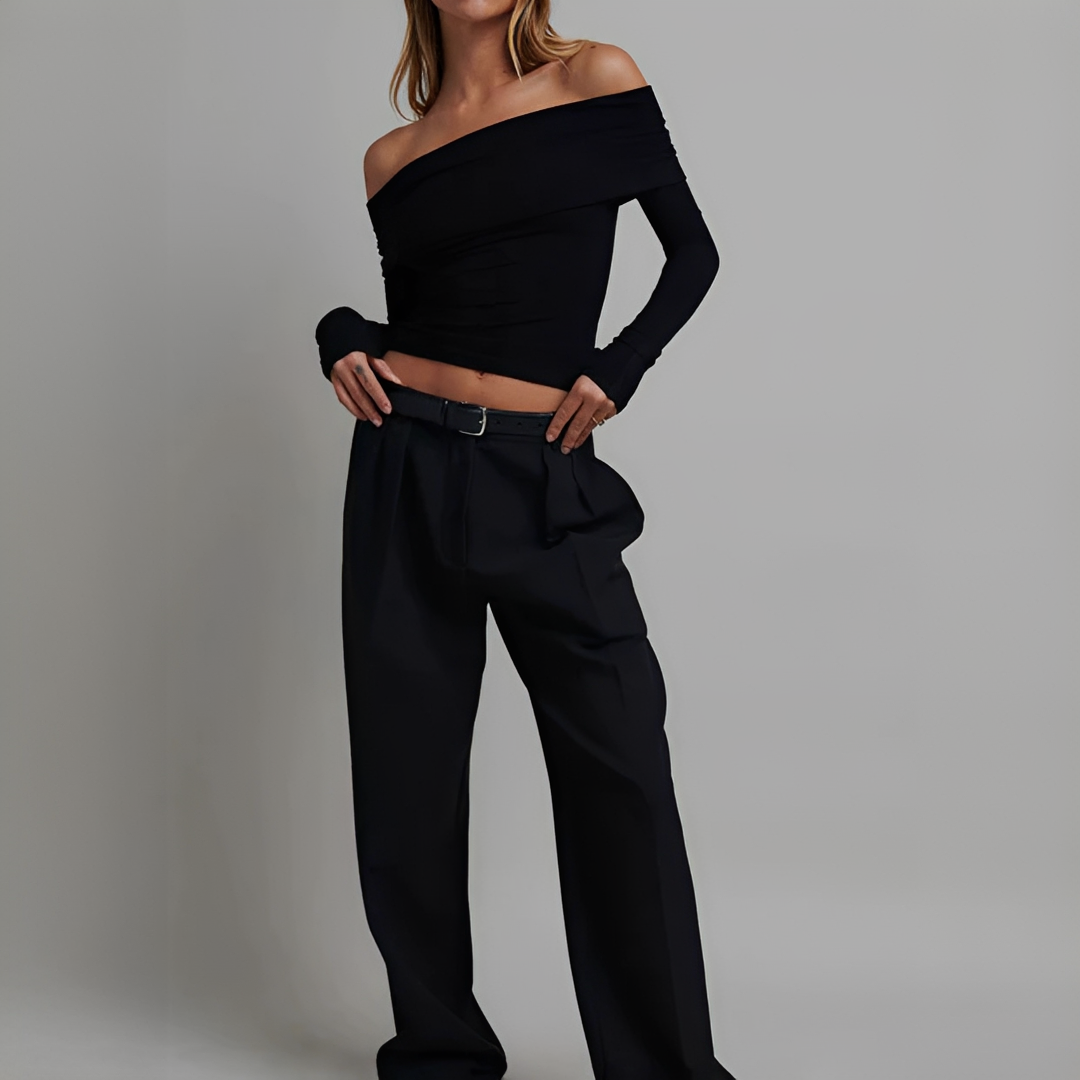 Kathryn - Elegantní tričko s odhalenými rameny