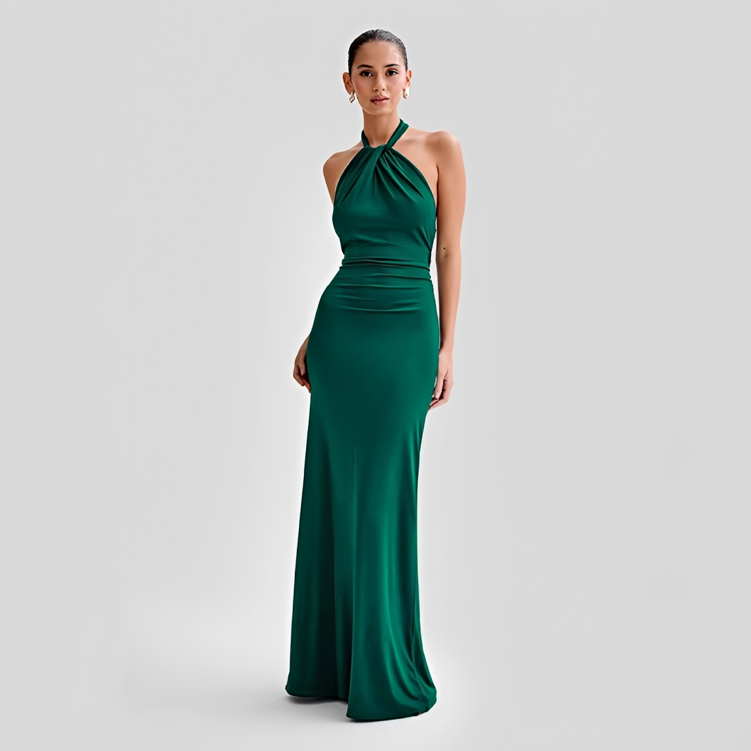 Mabel - Elegantní maxi šaty bez zad