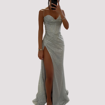 Bonnie - Elegantní maxi šaty s rozparkem