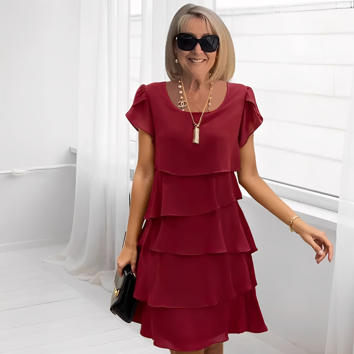 Claudia - Elegantní šifonové šaty pro ženy